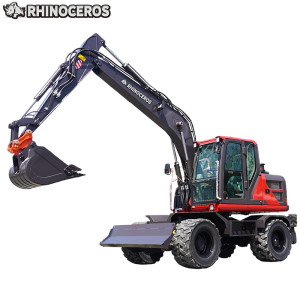 Ekskavator Beroda dengan Grapple Kayu